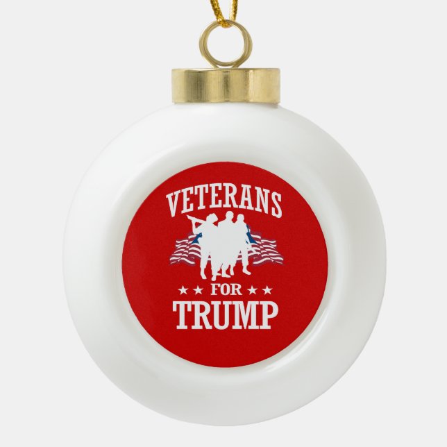 VETERANE FÜR TRUMPF KERAMIK Kugel-Ornament (Vorderseite)