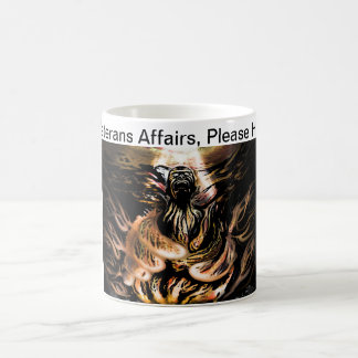 Veteranen-Angelegenheiten, halten bitte Kaffeetasse