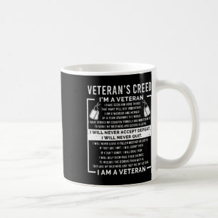 Veteranen-Creed Patriot Krieg Usa Eid Opa Kaffeetasse