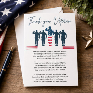 Veteranen Danke Patriotische Wertschätzung
