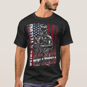 Veteranen Day American Flag Grandpa Pride Militär T-Shirt