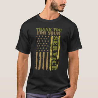 Veteranen Day Danke für Ihren Service-Mitarbeiter T-Shirt