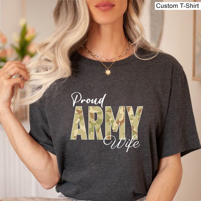 Veteranen Day Proud Army Ehefrau Black Military T-Shirt (Veterans Day Proud Army Wife Black Military T-Shirt)