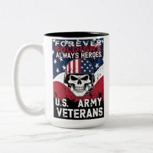 Veteranen der Schädelarmee Zweifarbige Tasse