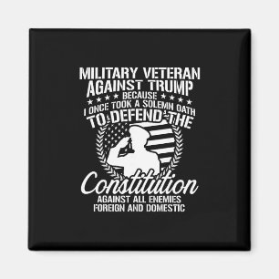 Veteranen des Militärs gegen Trump-USA-Wahl Magnet