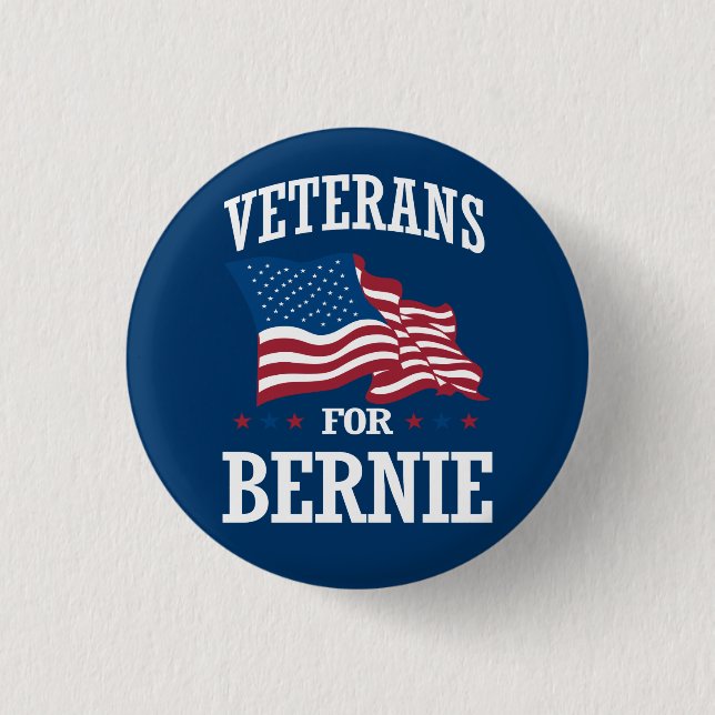 VETERANEN FÜR BERNIE SANDERS BUTTON (Vorderseite)