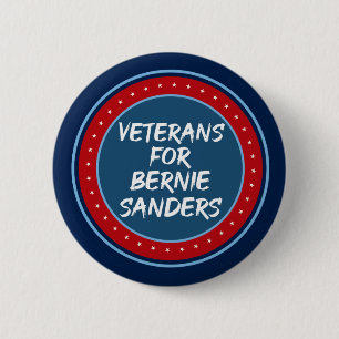 Veteranen für Bernie Sanders Button