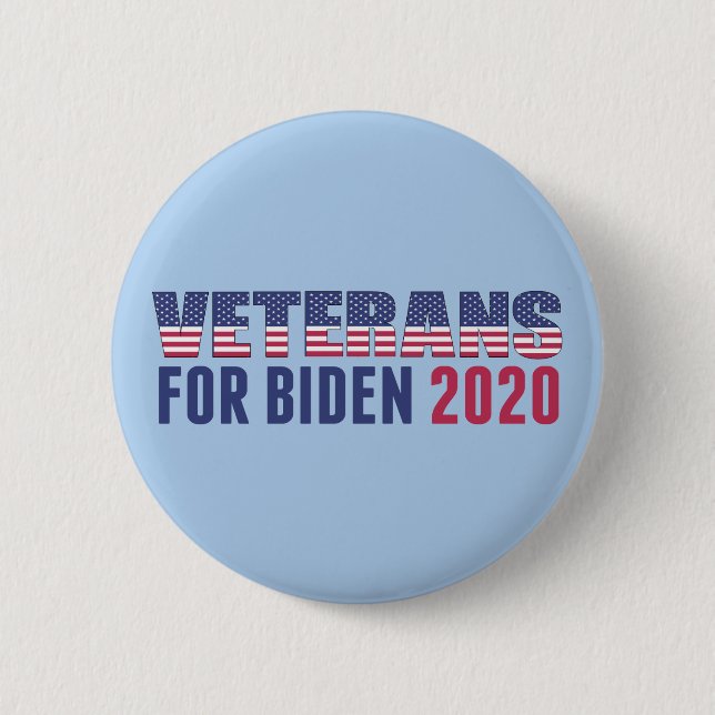 Veteranen für Biden 2020 Button (Vorderseite)