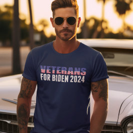 Veteranen für Biden 2024 Wahl Blau T-Shirt
