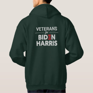 Veteranen für Biden Harris Custom Green Hoodie