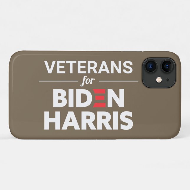 Veteranen für Biden Harris Custom Text Brown Tan Case-Mate iPhone Hülle (Rückseite (Horizontal))