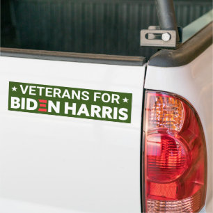 Veteranen für Biden Harris Custom Text Green Autoaufkleber