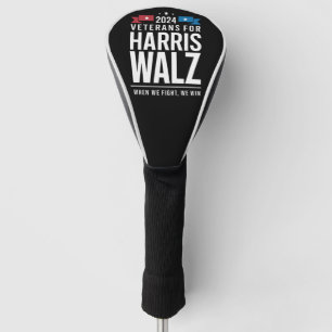 Veteranen für Harris Walz 2024 Präsidentschaftswah Golf Headcover