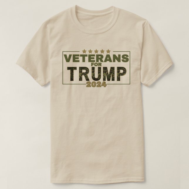 Veteranen für Trump 2024 T-Shirt (Design vorne)