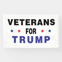 Veteranen für Trump Banner