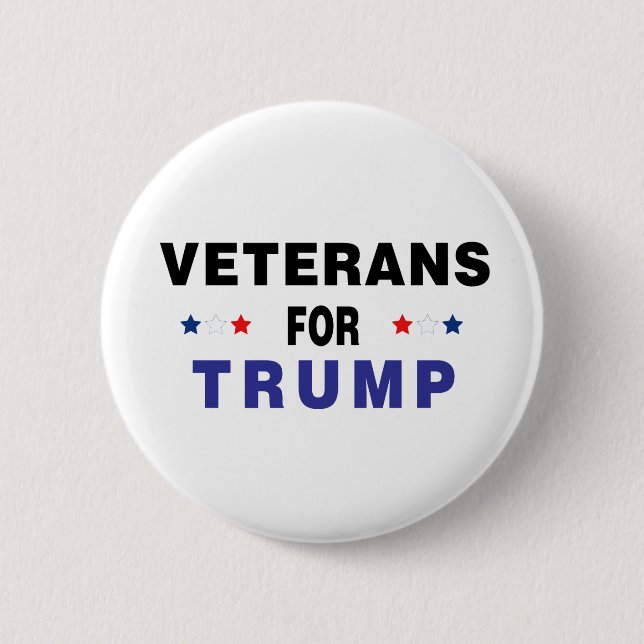 Veteranen für Trump Button (Vorderseite)