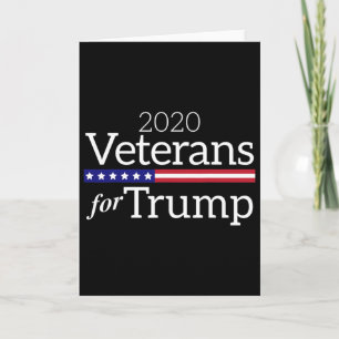 Veteranen für Trump Shirt. Pro Trump Gop Karte