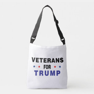 Veteranen für Trump Tragetaschen Mit Langen Trägern