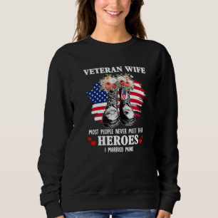 Veteranen-Gattin die meisten Menschen treffen ihre Sweatshirt