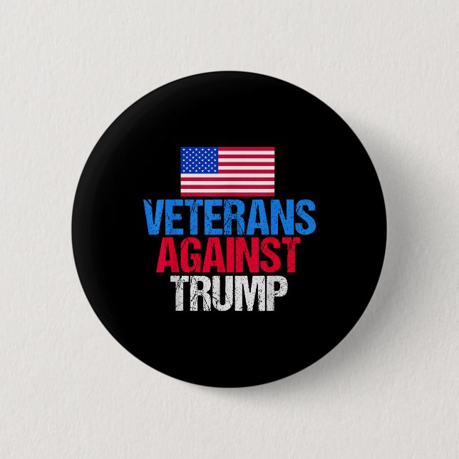 Veteranen gegen Donald Trump Button (Vorderseite)