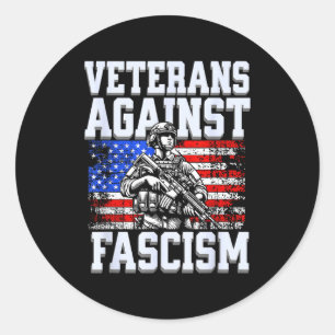 Veteranen gegen Faschismus US patriotischer Armees Runder Aufkleber