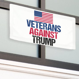 Veteranen gegen Trump - amerikanische Flagge Banner