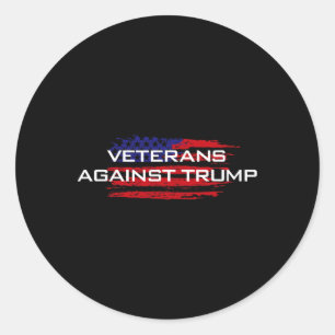 Veteranen gegen Trump - Anti-Trump Runder Aufkleber