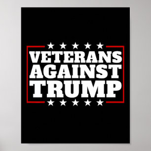 Veteranen gegen Trump-Anti-Trump-Veteranen gegen Poster