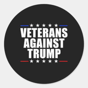 Veteranen gegen Trump-Anti-Trump-Veteranen gegen Runder Aufkleber