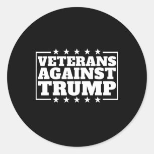Veteranen gegen Trump Anti-trump Veteranen gegen Runder Aufkleber