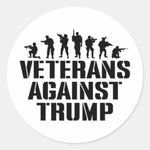 Veteranen gegen Trump Anti-Trump Veteranen gegen Runder Aufkleber
