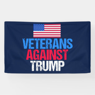 Veteranen gegen Trump Banner