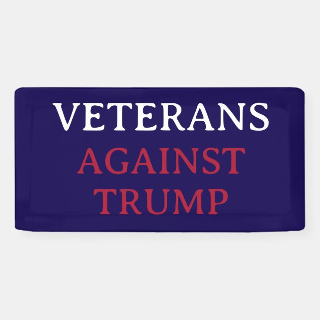 VETERANEN GEGEN TRUMP BANNER (Horizontal)