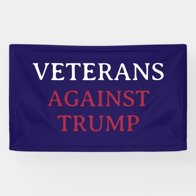 VETERANEN GEGEN TRUMP BANNER (Horizontal)