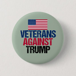 Veteranen gegen Trump Button