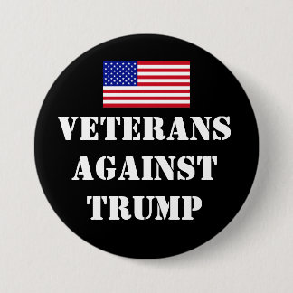 Veteranen gegen Trump-Knopf Button
