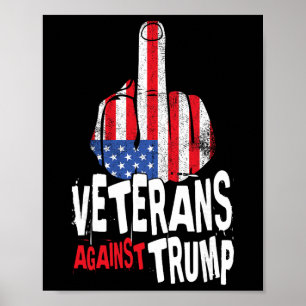Veteranen gegen Trump Militärveteranen Anti Trump Poster
