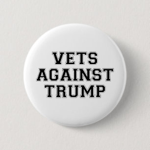 Veteranen gegen Trump Patriotischer Dissens  Button