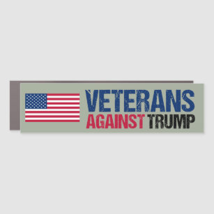 Veteranen gegen Trump Politisch Auto Magnet