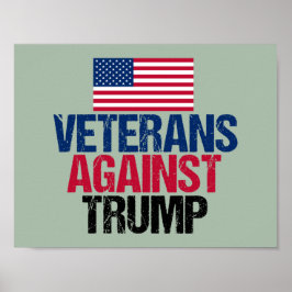 Veteranen gegen Trump Poster