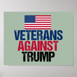 Veteranen gegen Trump Poster