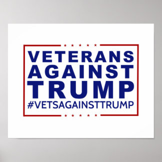 Veteranen gegen Trump Poster