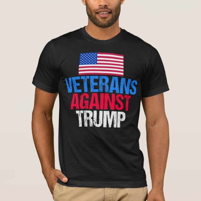 Veteranen gegen Trump T-Shirt (Vorderseite)