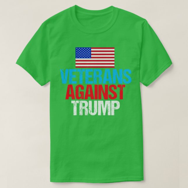Veteranen gegen Trump T-Shirt (Design vorne)