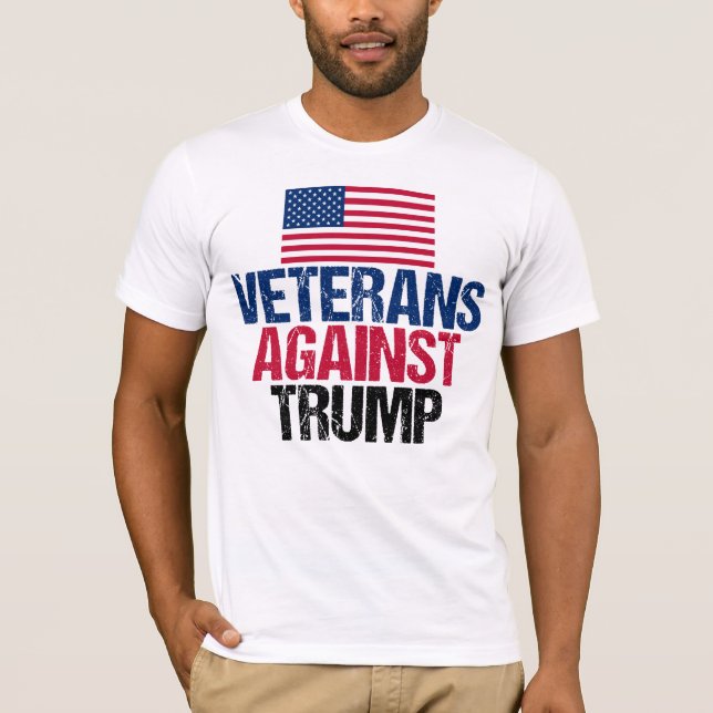 Veteranen gegen Trump T-Shirt (Vorderseite)