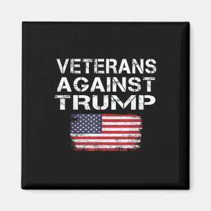 Veteranen gegen Trump-T-Shirt - Militär gegen Vete Magnet