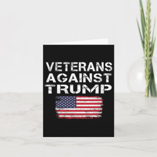 Veteranen gegen Trump-T-Shirt Militärvets gegen T Karte