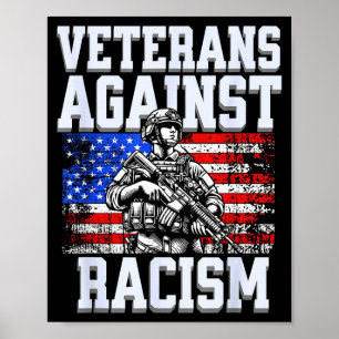 Veteranen gegen uns patriotischer Armeesoldat  Poster