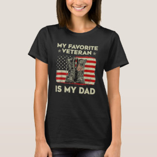 Veteranen meinen Lieblingsveteran ist mein Vater F T-Shirt