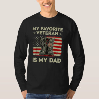 Veteranen meinen Lieblingsveteran ist mein Vater F T-Shirt